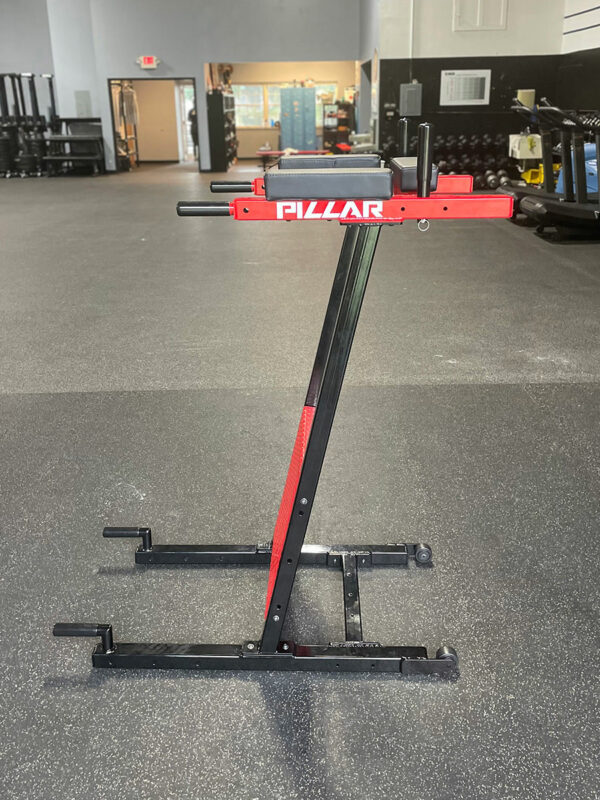 Pillar Vertical Plank System in a gym